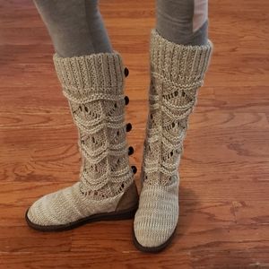 Muk Luks Crochet Boot